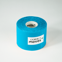 Kineziologinis teipas Moves Kinesiology Tape 5 cm x 5 m (Spalva: Mėlyna)