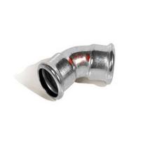 Presuojama cinkuoto plieno alkūnė RM Steelpress, vidus/vidus, Ø76.1, 45°