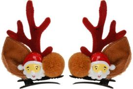 Plaukų segtukai XMAS REINDEER, 2 vnt.