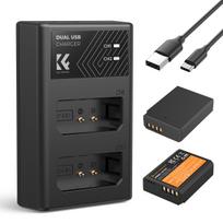 K&F Concept K&F LP-E10 Digital Camera Dual Battery with Dual Channel Charger for Canon