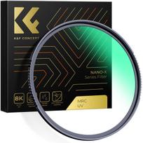 K&F Concept K&F 82MM Nano-X Black Mist Filter 1/4, HD, Waterproof, Anti Scratch, Green Coated