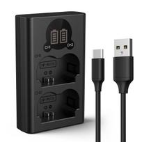 K&F Concept K&F NP-W235 Dual Charger Camera LED, Micro USB and Type-C charging