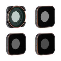 K&F Concept Action Camera Filter Set 4pcs HD (ND8+ND16+ND32+CPL) with Anti-reflection Green Film