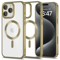 Skaidrus dėklas su rožinėmis detalėmis "Tech-Protect Magflex Magsafe" telefonui Apple iPhone 16
