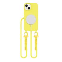 Geltonas dėklas su dirželiu "Tech-Protect MagNecklace MagSafe" telefonui Apple iPhone 14