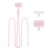 Rožinis universalus dirželis telefonui "Tech-Protect C7S Rope Crossbody Strap"