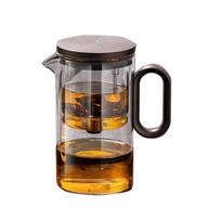 Arbatinukas su filtru, arbatos indai, gėlių arbatinukas, storas karščiui atsparaus stiklo arbatinukas, aukštos kokybės, magnetinis besisukantis filtras 500 ml 500ml-16.9oz