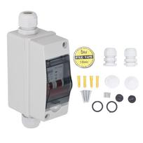 DC Miniatiūrinis automatinis jungiklis 2P IP65 Atsparus vandeniui Skaidrus dangtelis 32A PV automatinis jungiklis Kemperiui 1000