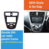 2 din 9 colių prietaisų skydelio automobilio radijo fasado plokštės apdailos rėmo montavimo rinkinys, skirtas 2015 m. PERODUA AXIA OEM stiliaus 9inch