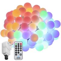 Tomshine kištukinės girliandos su gaubliais 18m/59.06ft 150 LED rutuliukų girlianda su nuotolinio valdymo pulteliu UK Plug įvairiaspalvis