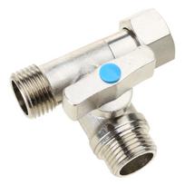 Tee Stop vožtuvai Maitinimo vandens adapteris 1/2 X 1/2 X 1/2 colio presavimo T formos vožtuvas T formos jungtis T formos jungiklis Adapteris Patvarus