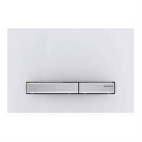 Vandens nuleidimo mygtukas Geberit Sigma 50 baltas stiklas inox mygtukai