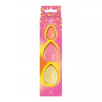 W7 Cosmetics Makiažo kempinėlių rinkinys Glow Getter Neon Beauty Sponge Trio Rinkinys