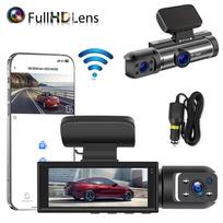1080P Car DVR WIFI Dash Cam automobiliams Dvi kamera, skirta transporto priemonių įrašymo vaizdo įrašymui, galinio vaizdo kamera Auto Night Vision Black Box automobilių priedai Wifi Dual Lens