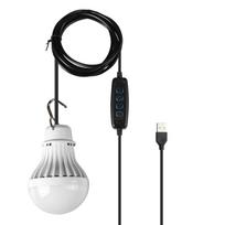 Lauko USB LED lempa šilta/balta/šiltai balta šviesa Reguliuojamo ryškumo kabliukas žygiams kempinguose