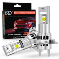 2vnt 35000LM H7 LED priekinių žibintų lemputės 60W galingas Led H7 turbo su ventiliatoriaus galvute lempa 3570 CSP 1:1 mini automobilio žibintai 12V 6000K balti