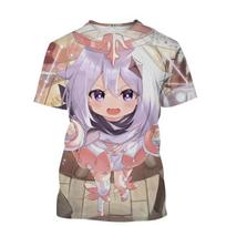 New Summer Genshin Impact 3D Print T-Shirt Men Women Cartoon Game Short Sleeve Tshirts Oversized Harajuku Tees Top Kid Clothing 2XL