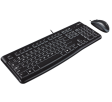 Logitech | Desktop MK120 | Wired keyboard | USB | Mouse included | US | Black