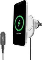 "Belkin BoostCharge Pro" magnetinis belaidis automobilinis įkroviklis su Qi2 (15 W) MagSafe suderinamas automobilinis įkroviklis iPhone 16/15/14/13/12 serijos telefonams su USB-C kabeliu ir 20 W USB-C automobiliniu maitinimo šaltiniu