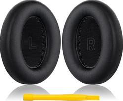 "Bose QuietComfort Ultra" belaidžių ausinių "Bose QuietComfort Ultra" ausų pagalvėlės su minkštesne baltymine oda ir didelio tankio atminties putomis, izoliuojančiomis triukšmą (juodos spalvos)