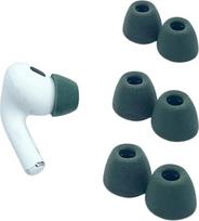 "Comply" putų ausų kištukai "Apple AirPods Pro" 1 ir 2 kartos ausinėms, vidutinio dydžio, pušies žalumo, 3 poros - itin patogūs, nepajudinami atminties putų ausų kištukų keitimo antgaliai