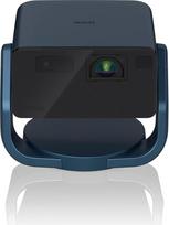 "Epson EpiqVision EF-22N" nešiojamasis mini lazerinis projektorius Full HD 1080 3LCD 1000 liumenų iki 150 colių projekcijos paviršius "Bluetooth" garsiakalbis "Chromecast" "Google TV" stovas mėlynas