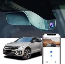 "Fitcamx" prietaisų skydelio kamera, suderinama su "VW T-Roc 2017-2024", UHD prietaisų skydelio kamera 4K 2160P Video WiFi, OEM "Volkswagen" priedai, parkavimo režimas, įrašymas kilpa, G jutiklis, naktinis matymas, Plug & Play, WDR automobilinė kamera,