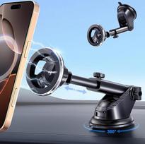 "Magsafe" 360° pasukamas magnetinis automobilio laikiklis "iPhone" 16 15 14 13 12 serijos prietaisų skydeliui ir priekiniam stiklui Magnetinis mobiliojo telefono laikiklis automobilyje