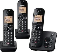 "Panasonic" KX-TGC263E skaitmeniniai belaidžiai telefonai: 18 min. atsiliepimo aparatas, specialus skambučių blokavimo mygtukas, lengvai įskaitomas taškinis matricinis ekranas ir laisvų rankų garsiakalbis
