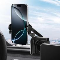 "Spigen TapLock" universalus mobiliojo telefono laikiklis, skirtas "Tesla Model Y/3" (~ 2023), tvirtinimas be klijų, mobiliojo telefono laikiklis, suderinamas su "iPhone 16 15 14 13 12", "Samsung Galaxy", "Pixel", "Xiaomi",
