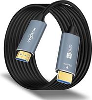 "Twozoh" HDMI optinis kabelis 20 m, HDMI optinis kabelis 2.0 4K/60Hz (4:4:4 HDR10 HDCP2.2) 1440p 144Hz 18Gb/s didelės spartos UHD optinis kabelis HDMI kabelis