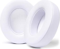 "WC Wicked Cushions" pakaitinės ausų pagalvėlės "Beats Studio 2" ir "Beats 3" (B0501, B0500) laidiniams ir belaidžiams įrenginiams | Netinka "Beats Solo" | Minkštesnė oda, patobulintos putos ir tvirtesni klijai | Balta