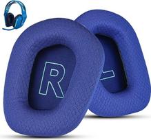 "Wzsipod" kvėpuojantys tinkliniai pakaitiniai ausų įdėklai "Logitech G733" ir "G335" žaidimų ausinėms - optimali garso kokybė, aukštos kokybės ir patvarūs ausų įdėklai (mėlyni)