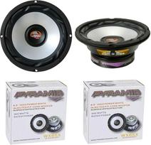GK SOUND 2 x "Pyramid WX65X" žemų dažnių garsiakalbiai 6,5" 165 mm 6,5" skersmens 150 W RMS ir 300 W maksimalios varžos 4 omų automobiliniai žemų dažnių garsiakalbiai pora