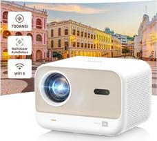 JBL projektoriaus garsas, 700 ANSI 1080P vietinis projektorius, "Yaber L2s" sklandus automatinio fokusavimo išmanusis projektorius, vaizdo projektorius su "WiFi 6" ir "Bluetooth 5.1" namų kino projektorius mobiliajam telefonui / nešiojamajam kompiuteriui,