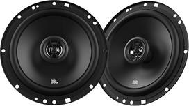 JBL Stage1 61F "Harman Kardon" 2 kanalų automobilinių garsiakalbių rinkinys - 200 W galios automobilinės dėžės 40 W RMS - 2 dalys Automobilinės HiFi JBL dėžės didelės 16,5 cm 165 mm 6,5 colio, juodos spalvos