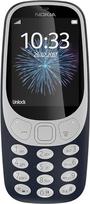Nokia 3310 Single SIM mobilusis telefonas - vokiška prekė (2,4 colio spalvotas ekranas, 2 MP kamera, "Bluetooth", radijas, MP3 grotuvas), tamsiai mėlynas
