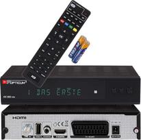 RED OPTICUM AX 300 VFD palydovinis imtuvas su PVR I Skaitmeninis palydovinis imtuvas HD su raidiniu-skaitmeniniu ekranu - DVB-S2 - HDMI - SCART - USB 2.0 - Koaksialinis garso signalas I 12 V maitinimo šaltinis Idealiai tinka stovyklavimui