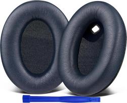 SOULWIT pakaitinės ausinių pagalvėlės "Sony WH-1000XM4" (WH1000XM4) ausinėms su aukštos kokybės ėriuko odos triukšmo izoliacijos putomis, netrukdančiomis jutikliui