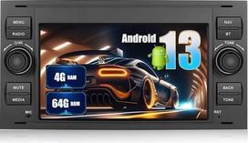 [4+64G] SIXWIN Android 13 automobilinis radijas "Ford C-Max/Galaxy/Connect/Kuga/Fiesta/S-Max" su "Carplay"/"Android Auto"/"Mirrorlink", 9 colių talpinis jutiklinis ekranas su "WiFi" GPS FM "Bluetooth