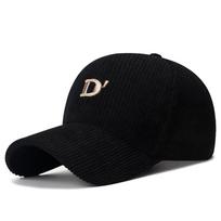 NORTHWOOD Velvetinės Siuvinėtos D raidės Beisbolo Kepurės Vyrams Moterims Hip Hop Beisbolo Kepurė Saulės Lauko Tėčio Kepurės Visų Sezonų Trucker Kepurė 55-60 cm juoda