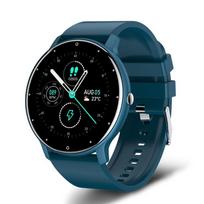 2024 m. „Bluetooth“ skambutis Išmanusis laikrodis Vyrams Moteriškas viso jutiklinio ekrano sportinis kūno rengybos laikrodis Vyras IP67 Neperšlampamas „Bluetooth“, skirtas Android IOS išmaniesiems laikrodžiams vyrams Silica gel mėlyna