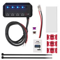 Su LED indikatoriaus lempute, grandinės laikikliu, 12V MAX 20A, Automobilio, Motociklo, Transporto priemonės Elektros Saugiklių Junction Box juoda