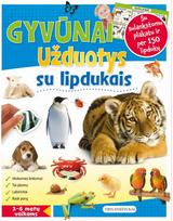 Gyvūnai. Užduotys su lipdukais 3-6 metų vaikams - Nėra Autoriaus