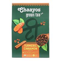 Žalioji arbata su ciberžolėmis ir cinamonu (100 g), Ciberžolės cinamono žalioji arbata, Chaayos
