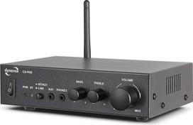 "Dynavox" mini stiprintuvas CS-PA8 Stereofoninis skaitmeninis stiprintuvas Prisukami gnybtai Integruota BT antena ir ausinių lizdas (juodas)