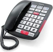 "Emporia AMPLi40" juodas ir sidabrinis telefonas su dideliais mygtukais