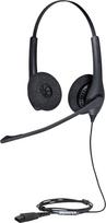 "Jabra BIZ 1500 Duo QD" profesionalios, tvirtos pradinio lygio ausinės su kabeliu, skirtos skambučių centrams ir fiksuotojo ryšio telefonijai