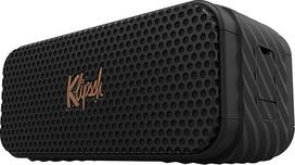 "Klipsch", "Nashville" nešiojamasis "Bluetooth" garsiakalbis, IP67 standartas, atsparus vandeniui ir dulkėms, 24 val. baterijos veikimo laikas, "Bluetooth 5.3", reguliuojamas ir nuimamas dirželis, juodas