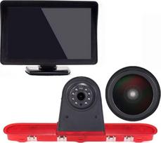18 mm aukščiausios kokybės stabdžių šviesos kamera Stabdžių šviesos atbulinės eigos kamera + 4,3 colių TFT LCD monitorius Transporter ProAce 2/Verso/Citroen Dispatch/Space Tourer/Jumpy 3/Peugeot Traveller/Expert 3